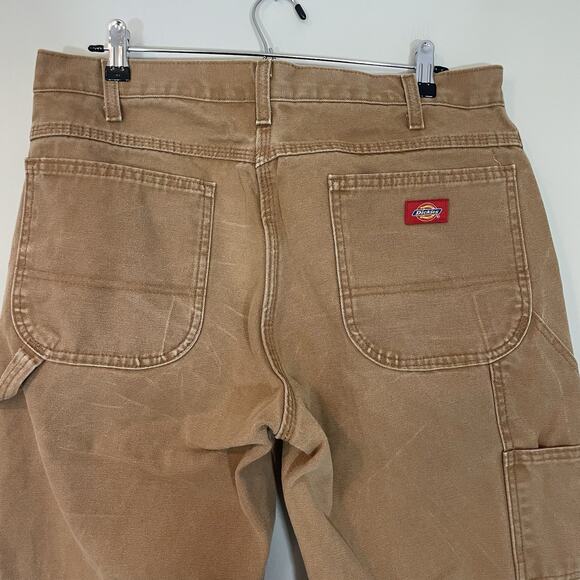 Dickies Pants Men's 36x34‎ Brown Relaxed Fit Heavyweight Duck Carpenter Utility - Picture 7 of 8